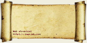 Alimpije Binjić vizit kartica